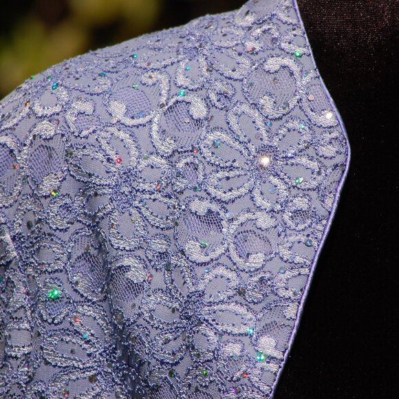 Kathy Roberts lue  Sparkly Lace Bolero - Picture 5 of 5
